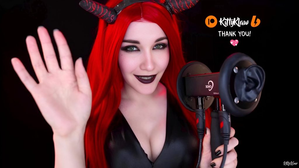 KittyKlaw ASMR Sexy Demom Mouth Sounds Video - XXX Clip