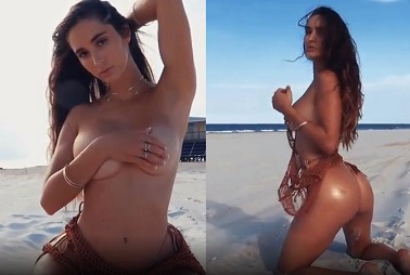 Natalie Roush Nude Topless Bikini Beach Video - Free Online