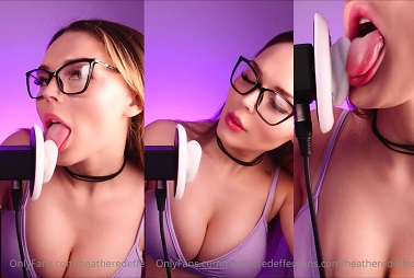 HeatheredEffect Close Up Ear Eating ASMR Video Leaked - Free Online