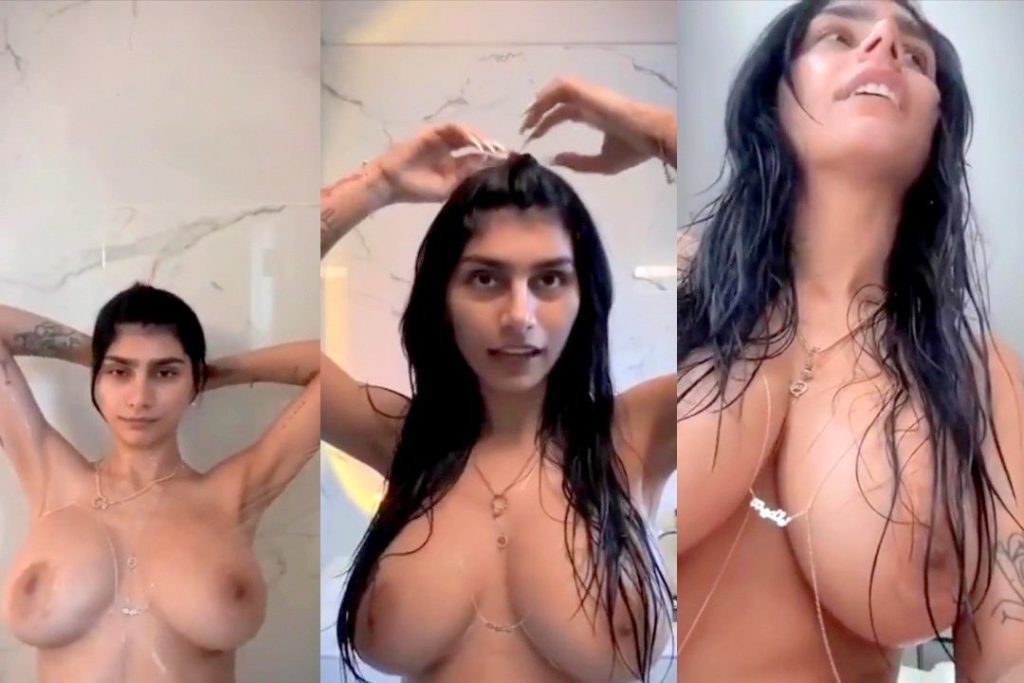 Mia Khalifa Naked Hot Shower NEW PPV Video Leaked