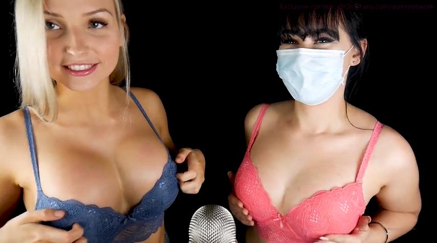 ASMR Network Bra Scratching with Masked ASMR