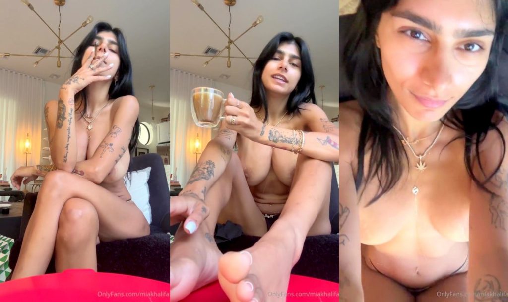 Mia Khalifa Live Stream Morning Coffee & Smoking Video Leaked