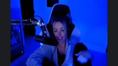 Corinna Kopf shows feets during her twitch live - HD Video